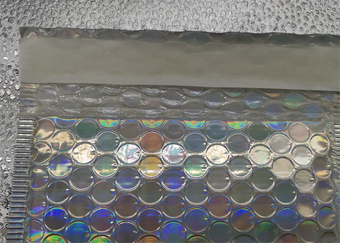 Quadrate Waterproof Holographic Laser Bubble Mail Bag Self Adhesive Express Pouch