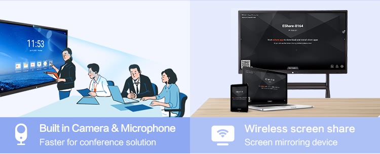 TFT Led Smart Whiteboard , 4K Interactive Smart Panel 98 Inch 4096x2160