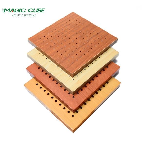 Black Fireproof Tissue Melamine Finish Wall Acoustic Panel for Steel Keel