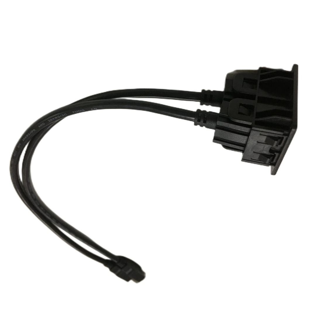 Car Dash Mount Set Two USB Extension Cable Port Boat Motorcycle Car USB Dual