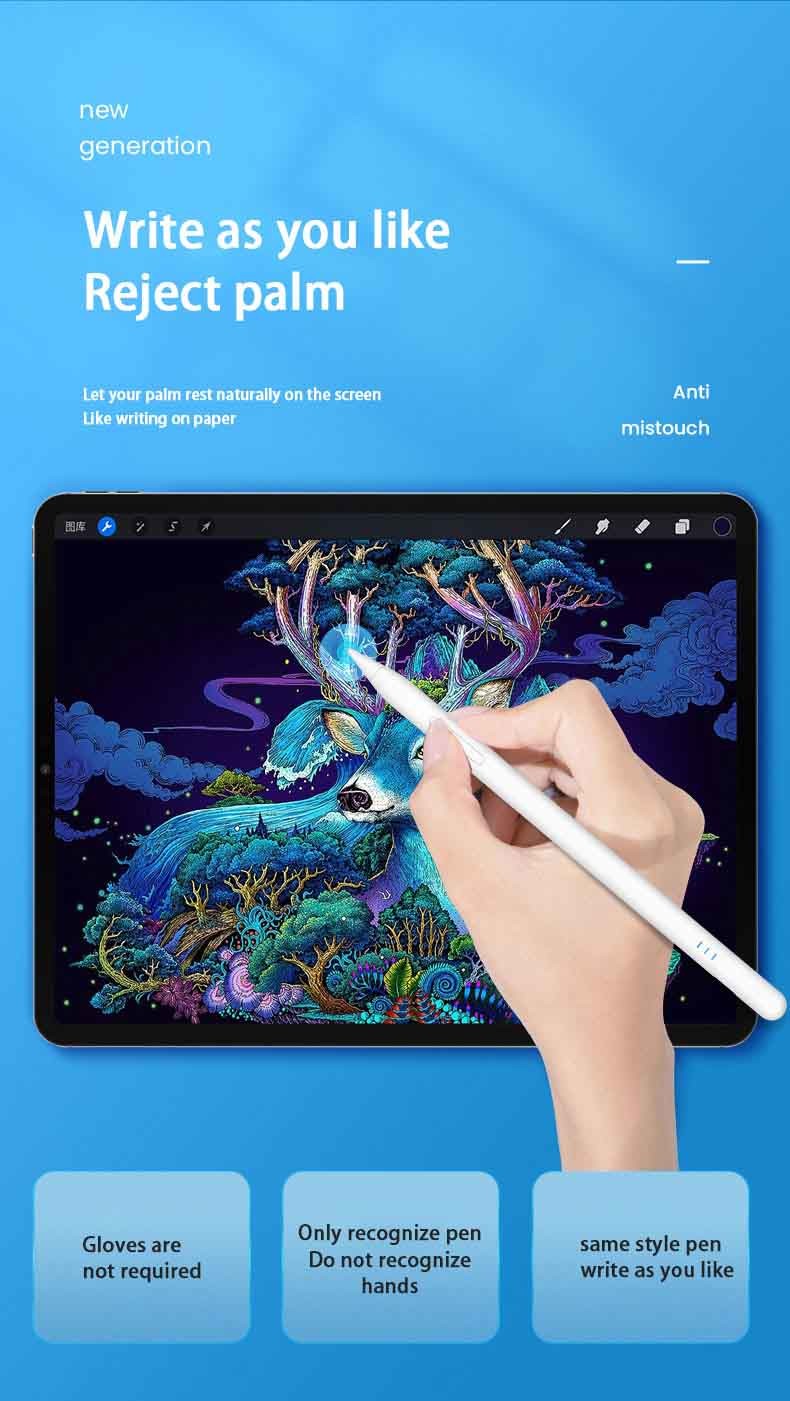 JD40 Rechargeable Stylus Active Capacitive Pen For Android Phone Ipad 2018