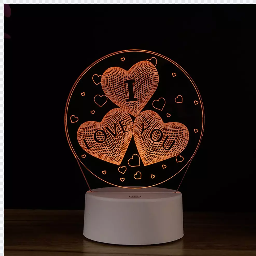 Changeable USB 188mm 3D Led Illusion Lamp 3d Illusion Decorative Lights