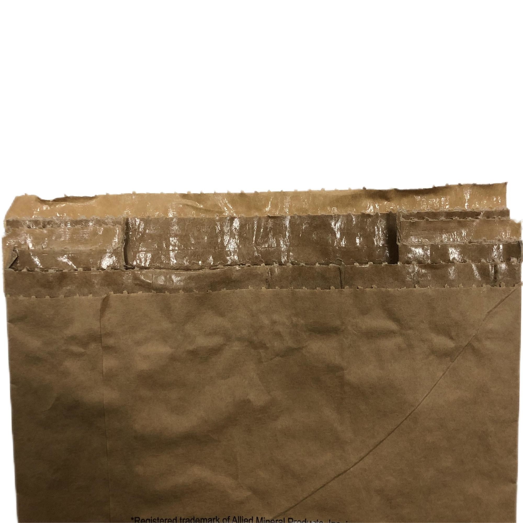 25kg Paper Pbom Bag Mouth Heat Sealed For Packaging Building Materials And Refractory Materials