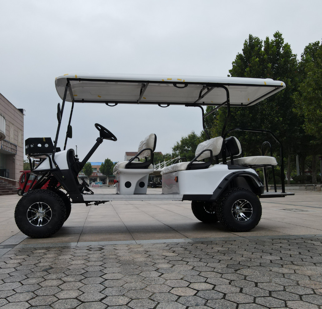 Electric Golf Cart 4000W AC System 4+2 Seater Golf Cart Good Quality Lithium Ion Battery