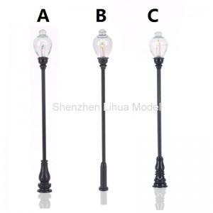 metal lamppost, 1:150 steel light post,scale yard lights,metal light,1:100 model