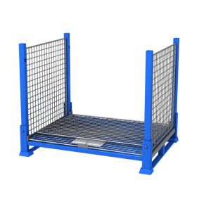 Collapsible Stacking Stillage Pallet Cage Wire Mesh With Rugged Base
