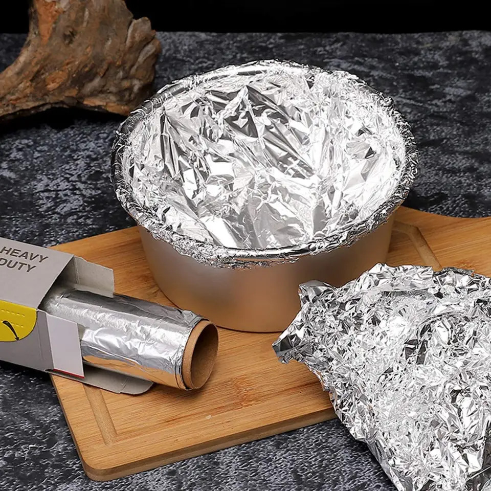 Odorless Food Grade Aluminum Foil Roll High Elongation For Outside Catering