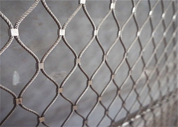 Durable Stainless Steel Aviary Mesh 1.6mm SS Cable Net Zoo Enclosure 7x19