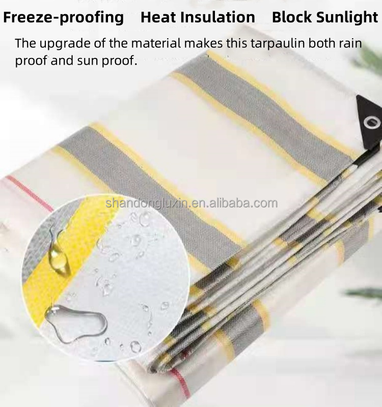 Waterproof Heavy Duty PE Tarpaulin Stripes for Outdoor-Tent Dustproof Sun Resistant