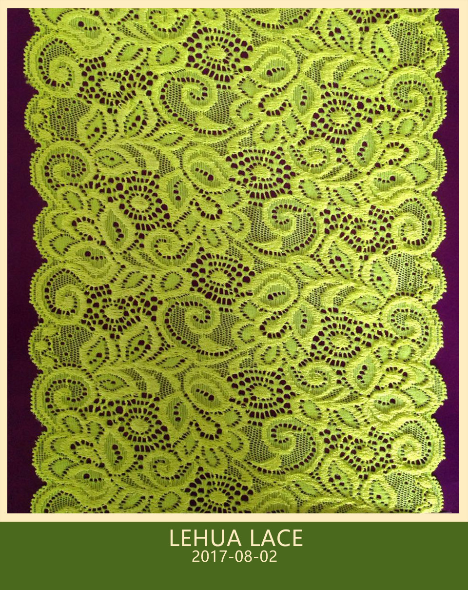 Hot Selling and nice quality Nylon Spandex Stretchy Brazil Lace from China