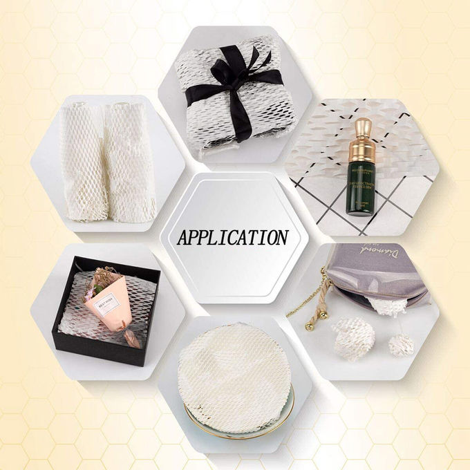 White Anti Breaking Shockproof Eco Wrapping Paper Fragile Packaging