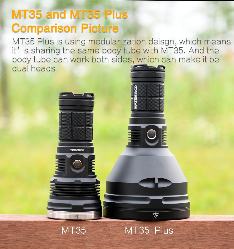 MT35 PLUS Handheld Flashlight XHP35 Hi 2700 Lumen Led Searchlight
