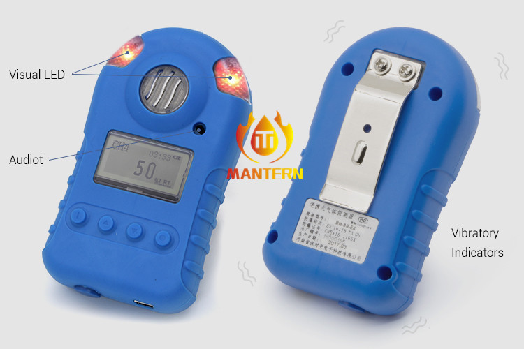 Single H2S Portable Gas Tester 0 - 100ppm Range Electrochemical Gas Sensor