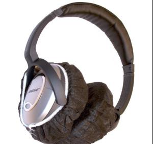  OEM MRI Headphone Covers Nonwoven Headphone Muff Covers Black Manufactures