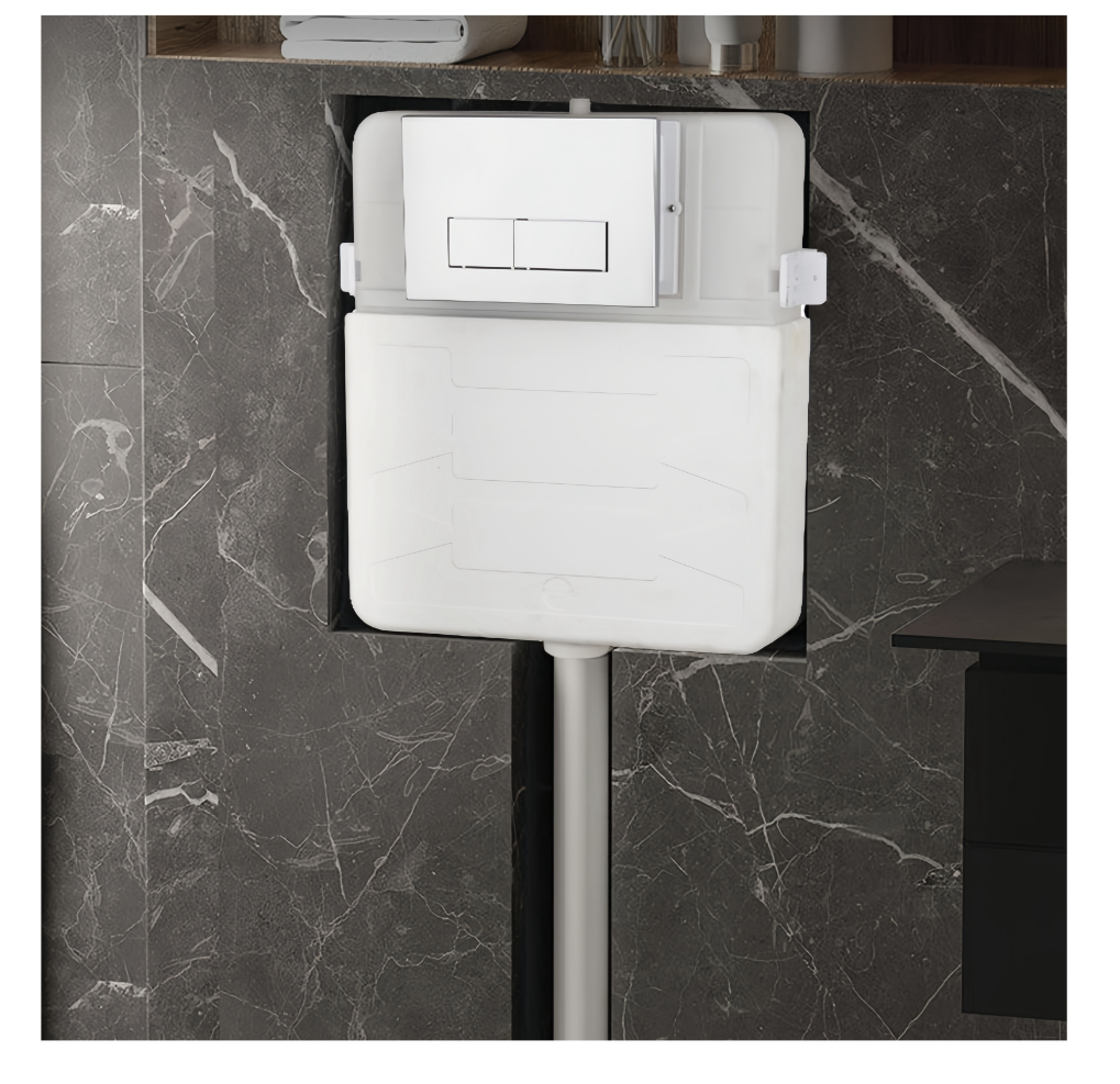 Plastic Toilet Flush Water Tank for Modern Ceramic Toilet WC in Bathroom Renovation