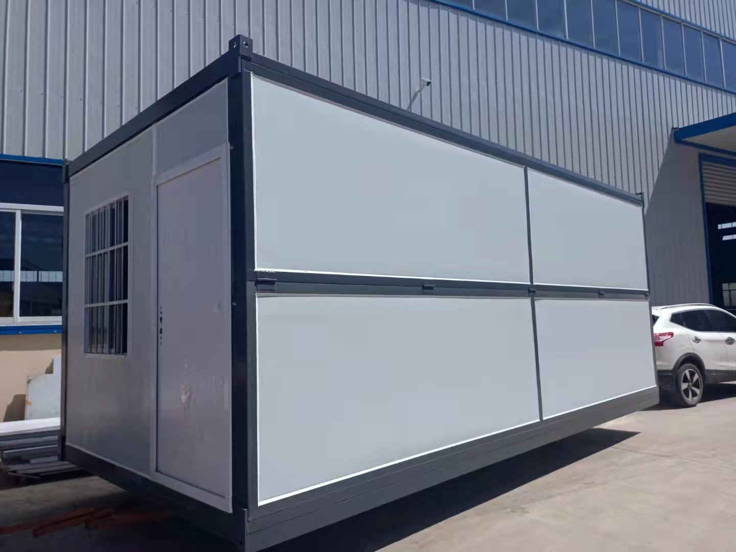 Temporary Fold Out Container Homes , 20ft Prefab Tiny Flat Pack Container Homes