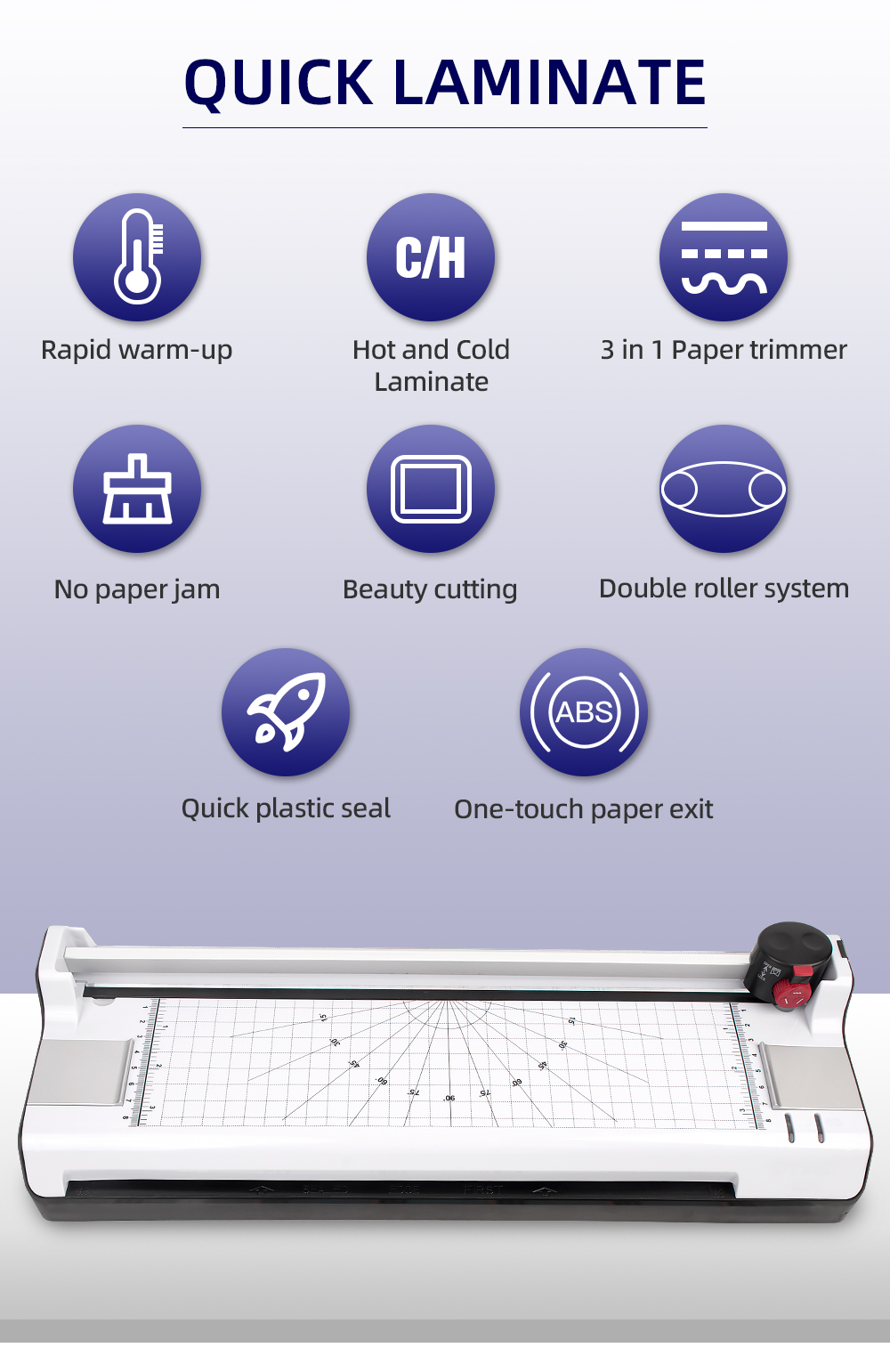 Cold Hot Laminator Heat Foiling Roll Thermal Manual Laminating Machine for A4 A3 Size