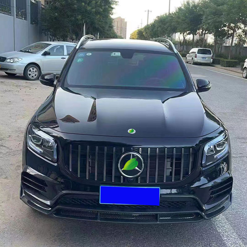 Auto Parts for Mercedes GLB Carbon Fiber Body Kit GLB Carbon Fiber Front Scoop Diffuser Spoiler Hood