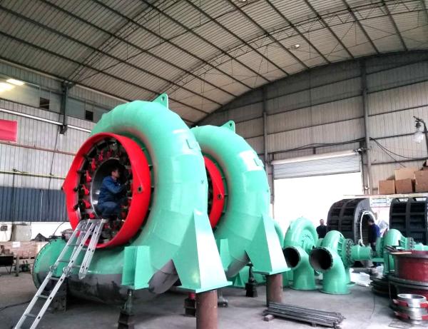 Stainless Steel Horizontal Francis Turbine Generator Automatic Control 6.3kV