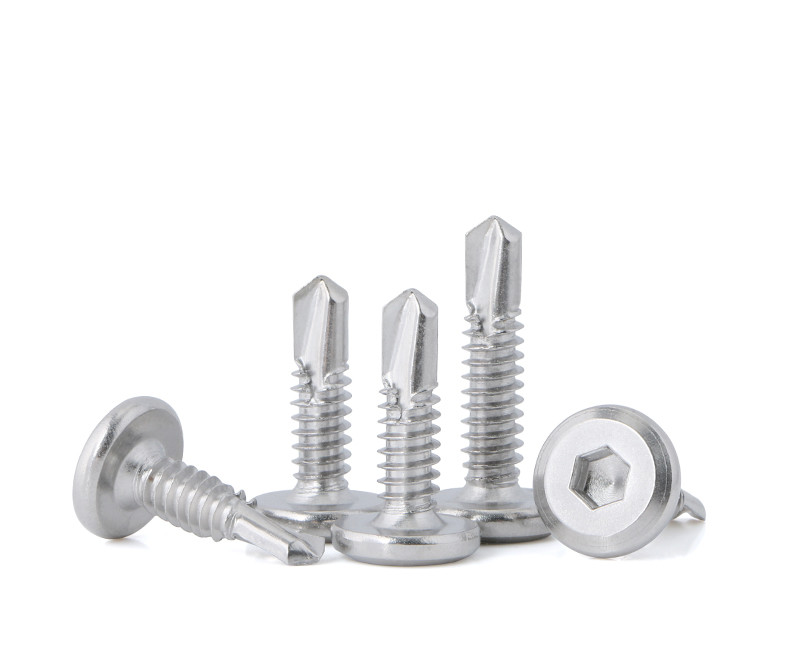 Stainless Steel Flat Head Hex Socket Drive Self Drilling Screws For Metal