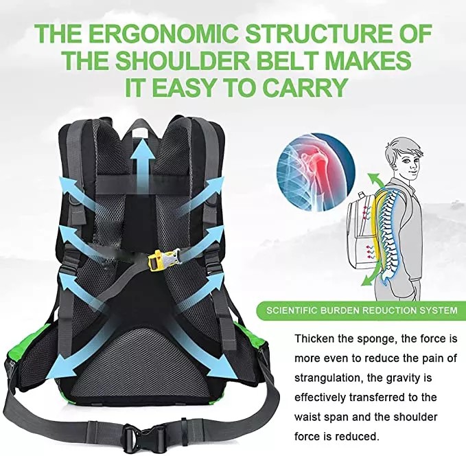 32cm Outdoor Hiking Backpack ISO Water Proof Day Packs For Men And Women