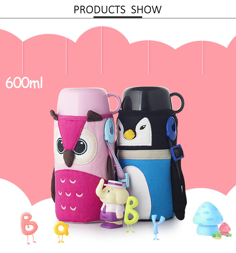 Custom Animal Hot Water Baby Glass Bottle Sleeve