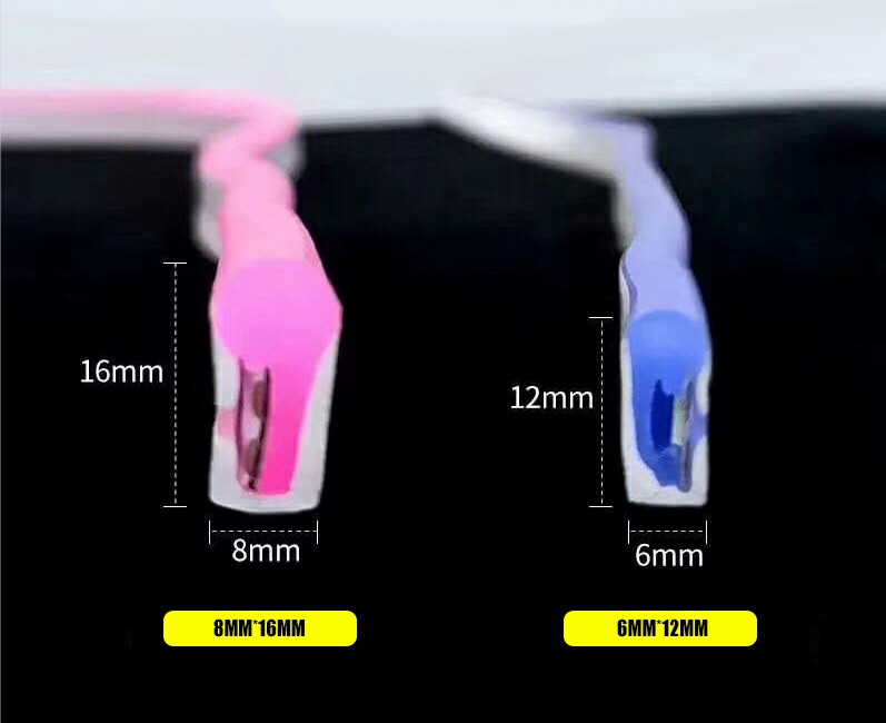 Colorful Flexible Silicone LED Strip , Waterproof LED Neon Tube For Billboard
