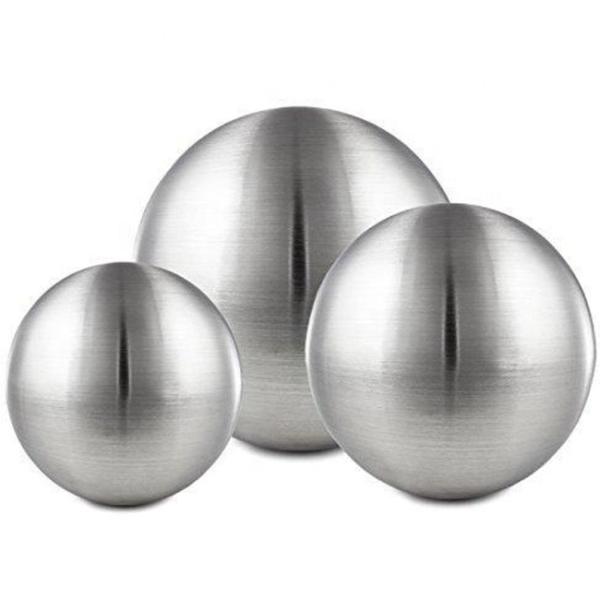 AISI304 800MM Brushed Hollow Steel Sphere , Hollow Metal Balls Matt Finish For