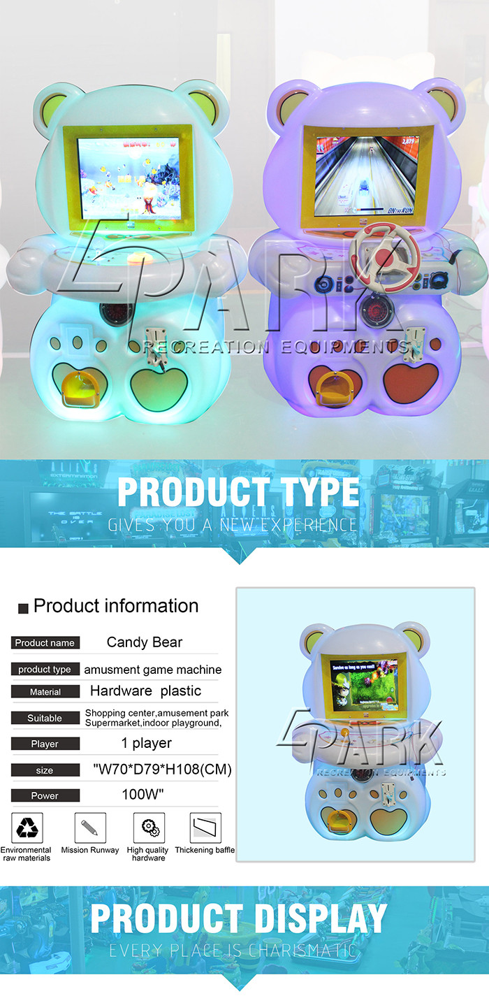 Candy bear Series Machines arcade game souvenir coin machine coin pusher