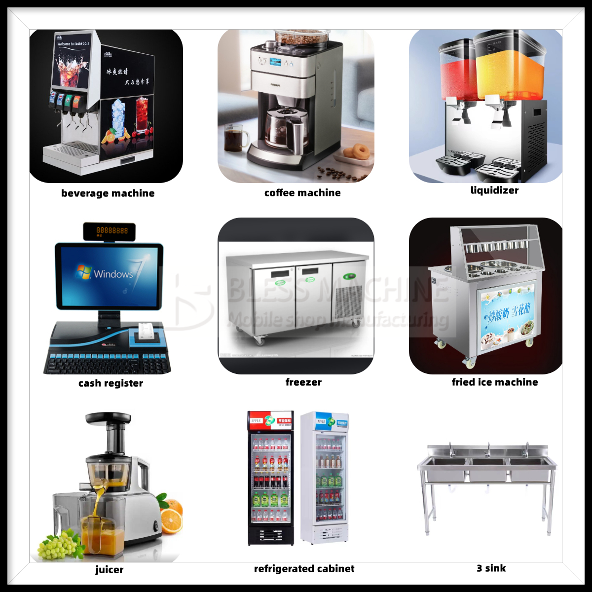 110v/220v Voltage 2022 Mobile Food Snack Ice Cream Cold Drink Coffee Milky Tea Van Truck Trailer Boutique