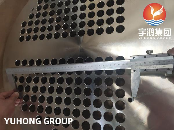 EN10028 1.4541 Stainless Steel Tube Sheet For Floating Head Exchanger Shell Heat