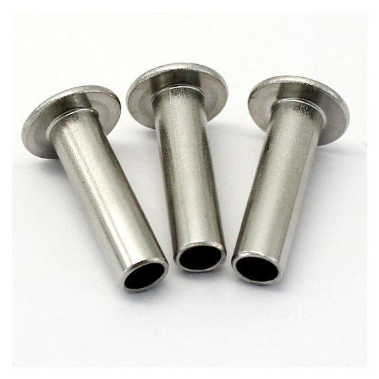 RoHs Certified SS304/SS316 Round Head Semi-Tubular Rivet for TM 8-32*6 Male
