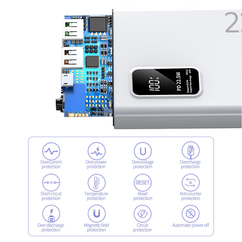 High Level Full Battery With MSDS 10000MAH Power Bank 20000mah 3000mah Li Ion Battery