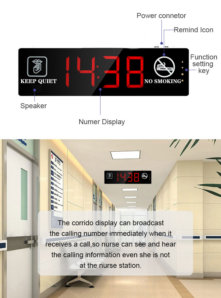 Easy installing advanced long distance wired medical device smart emergency nurse pager system