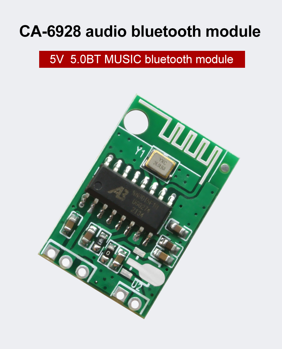 CA-6928 Dual Digital Audio Amplifier Module Board 5V BT 5.1 Sound Bluetooth Audio Module