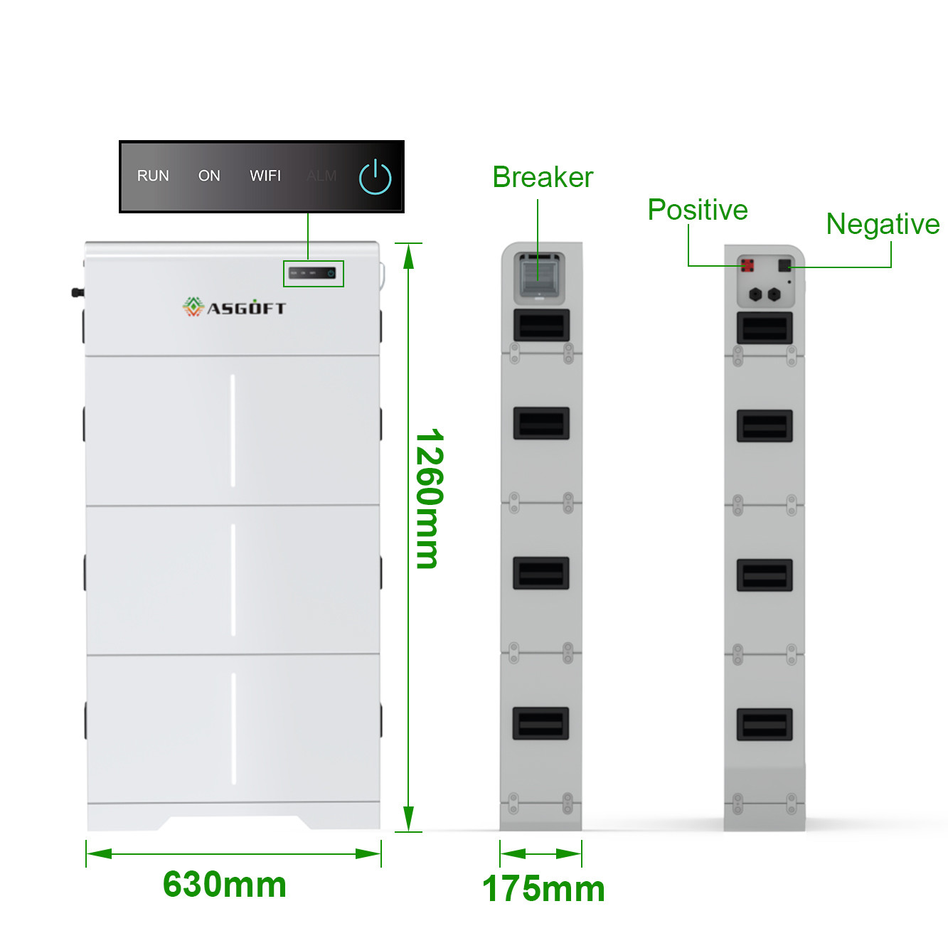 10KWH 15KWH 20KWH Solar High Voltage Stackable LiFePO4 Energy Storage Battery