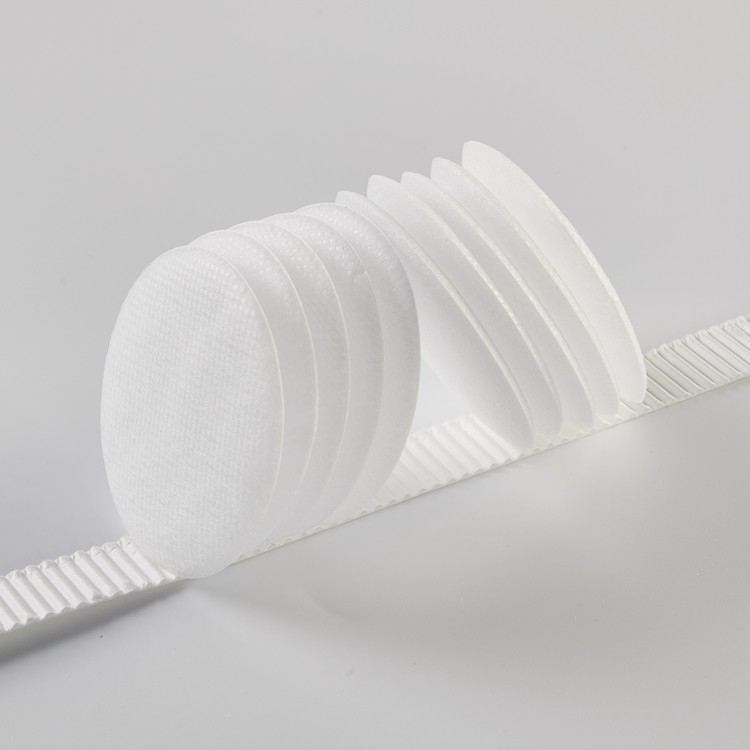 Circular Wooden Paddle HME Filtering Paper 99.99% Filtration Efficiency for Air Filtration