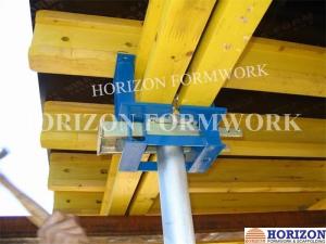 China Q235 Steel Slab Formwork Systems Table Head 230*145mm To Clamp Double H20 Beams on sale