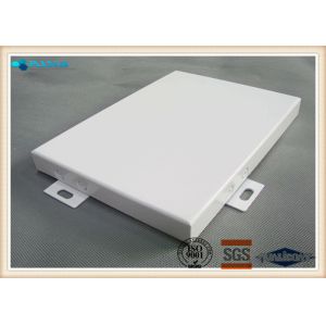 PVDF Powder Coated Solid Aluminium Cladding Panels Standard / Flat Surface