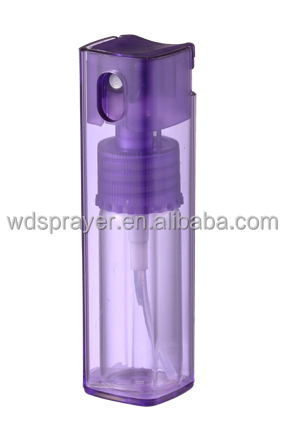 Customized Colour 10ml AS Bottle for Perfume in Square Shape and Plastic Material