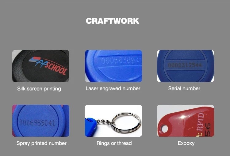 Mf Classic 4k Door Access Key Fobs Custom Logo Printing For Apartment