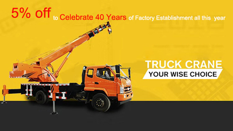 Mini Truck Lift Mobile Hydraulic Crane 8 Ton For Construction