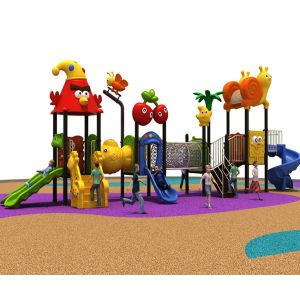 Multilane Kids Plastic Playground Equipment EU Standard Anticrack