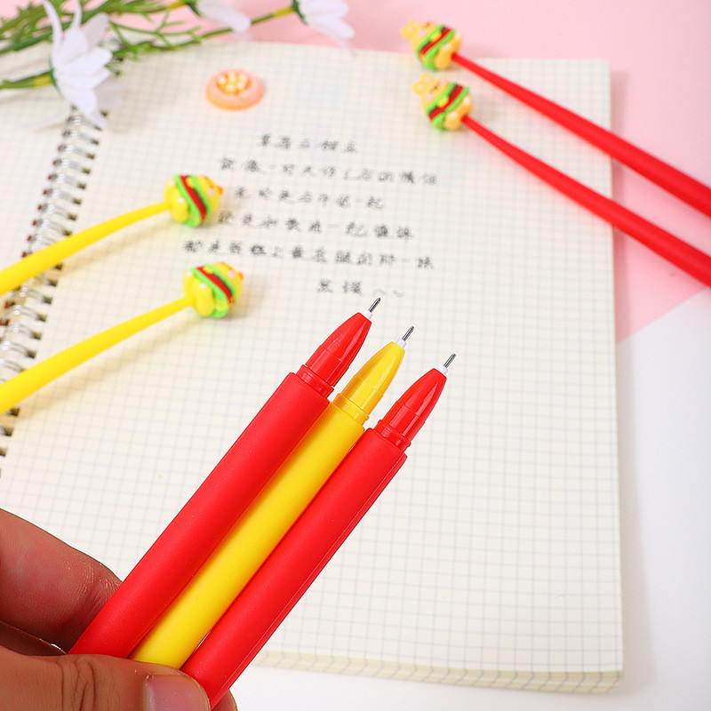 Cute Kawaii Pen Accessories For Girl Animal Fruit Shaped Stress Relief Supplies Gel Ink Pens With Replacement Refills For Kids Students School Office