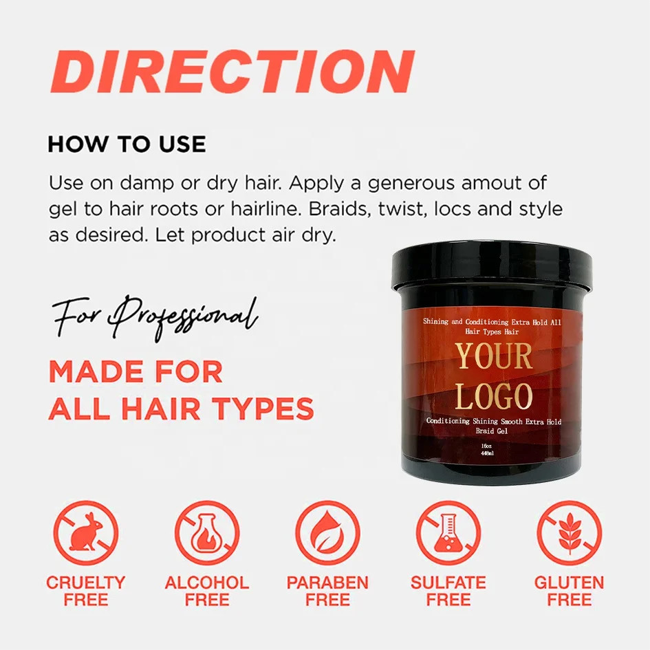 Molding Dreadlock Moisturizer Wax For Fixing And Moisturizing Neat Gel Braid Conditioning Shining Curly Hair Twist Braiding