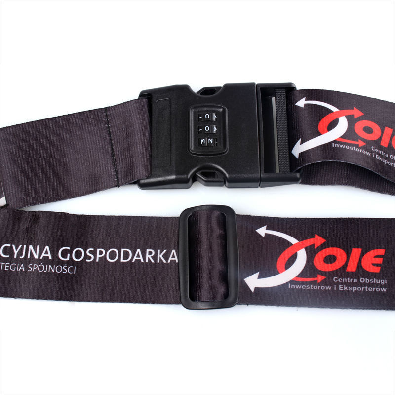 2 Inches 40 Inches Long Long Luggage Straps , Silk - Screen Luggage Strap Belt