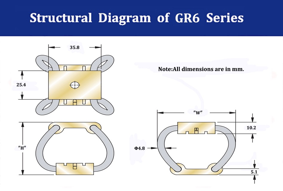 GR6 Series Vibration Isolator for Aerial Photography UAV Camera Crane Drone Accessories