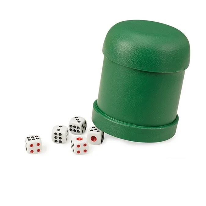 Custom Multicolor Dice Plastic Shaker Cups Easily Cleaned