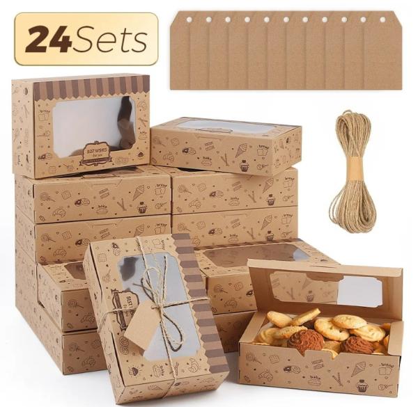 Acrylic Cake Dessert Box For Gift Custom Logo Square Clear Plastic Containers