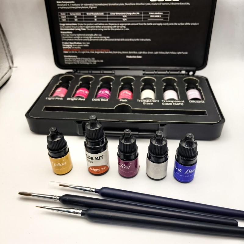 Strength Gum Shade Kit-7Piece Set With Ultra-low Shrinkage And Base Color Blocking